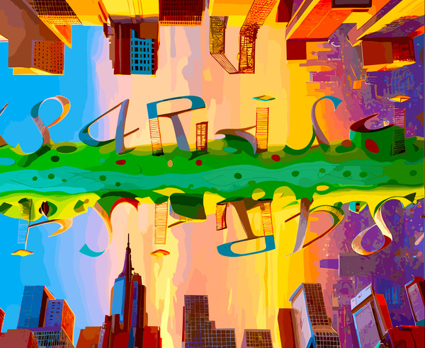 P A R I S I Brands City Typography  by Reiko Parisi