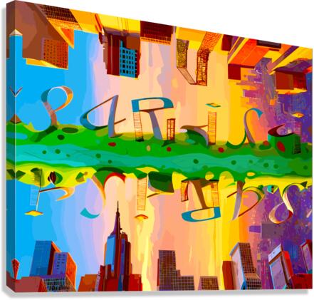 P A R I S I Brands City Typography  Canvas Print
