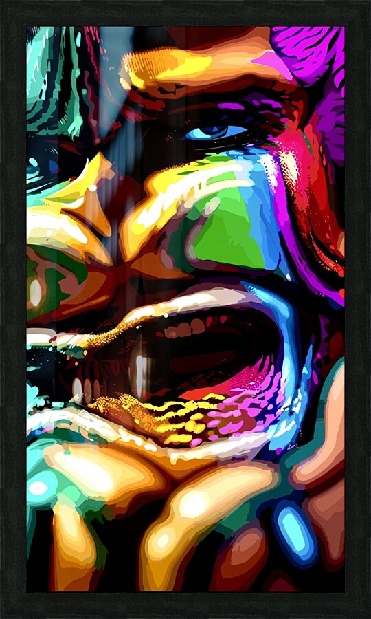 Melange Picture Frame print