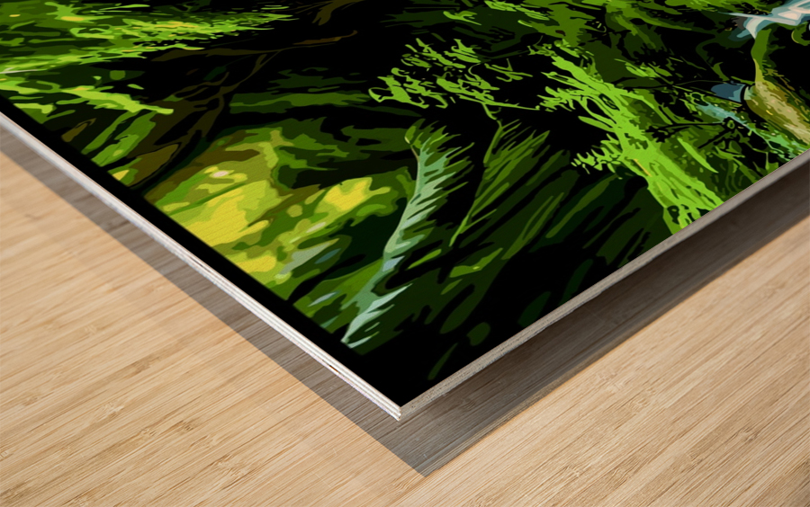 Mise-en-scene Wood print